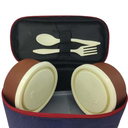 Lunch Box SS Insulated Tiffin Box with bag, snacks box, spoon  and for FOR KIDS