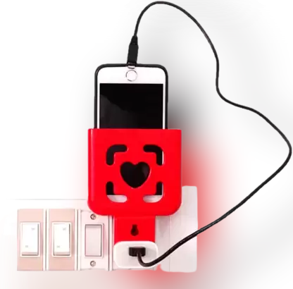 SMART FIT  Mobile Charging Holder, Just Fit in Socket for All Smartphones with U