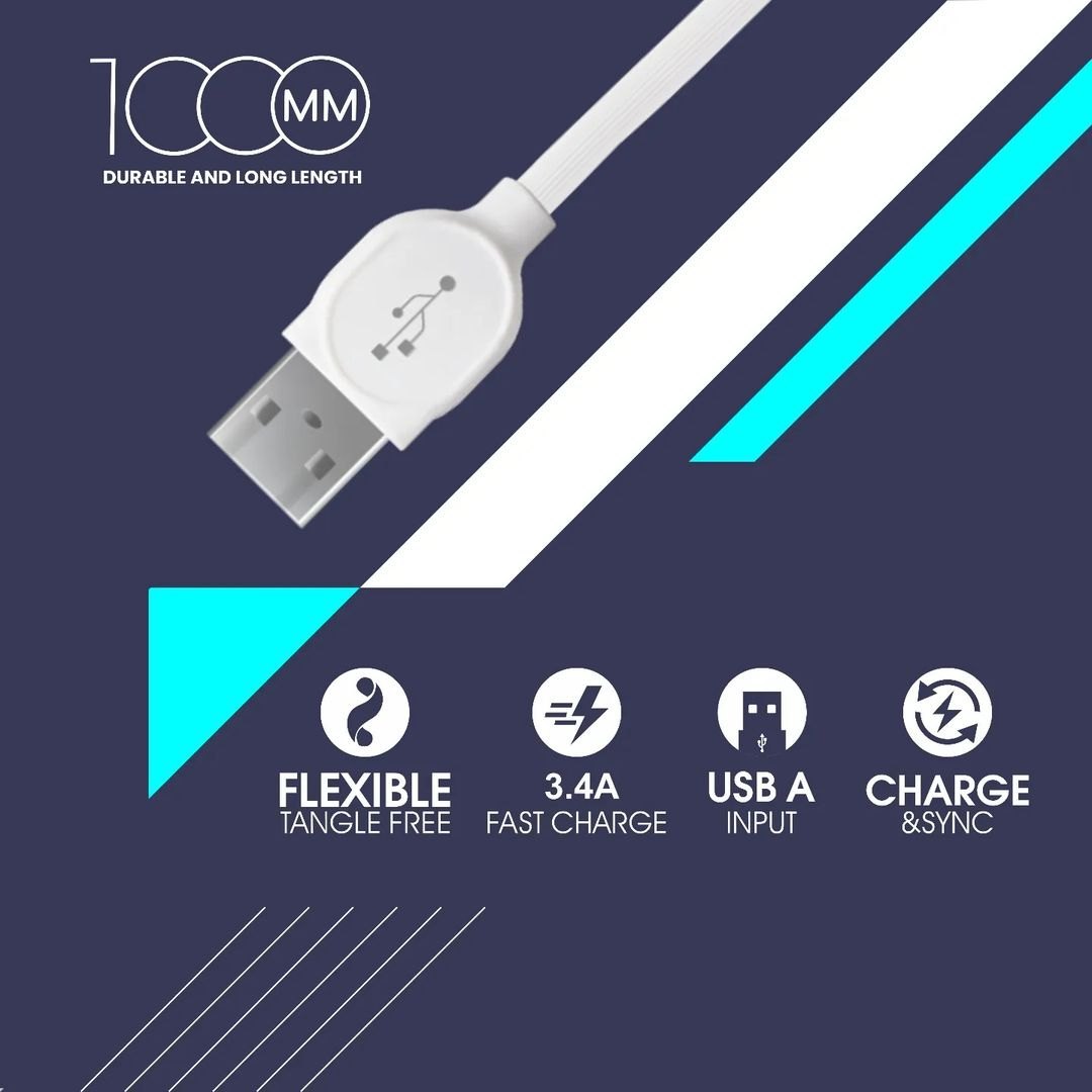 TESLA TS 191 3.4 A FAST CHARGING USB DATA CABLE