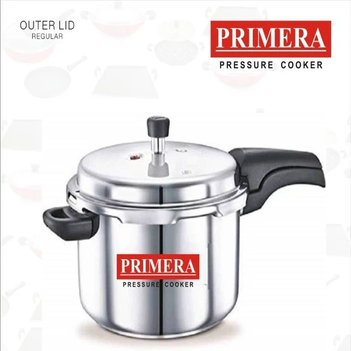 Aluminium Pressure Cooker with Outer Lid  3 Litre  Gas Stove Compatible Capacity